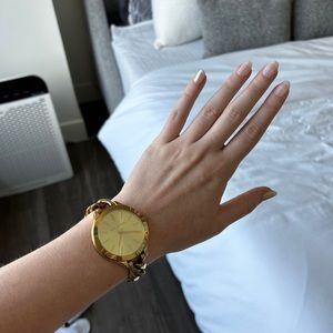 Michael Kors gold chain link classic watch